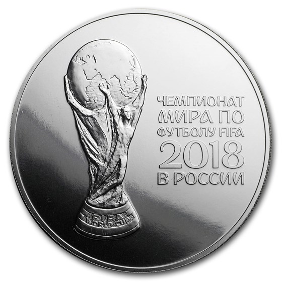 2018 Russia 1 oz Silver 3 Roubles FIFA World Cup BU 2018 Russia 1 oz Silver 3 Roubles FIFA World Cup BU